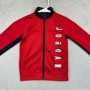 Air Jordan Track Jacket Kids 4T Red Full Zip Jump Man Sellout‎ Basketball Sports